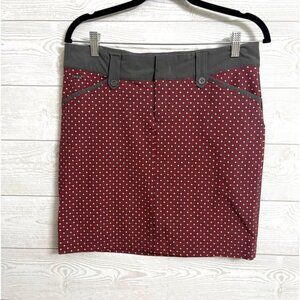 Lole Women’s Grey Print Stretch Mini Skirt. Size  8